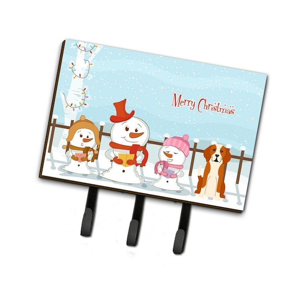 Carolines Treasures Merry Christmas Carolers English Foxhound Leash or Key Holder BB2441TH68 - main